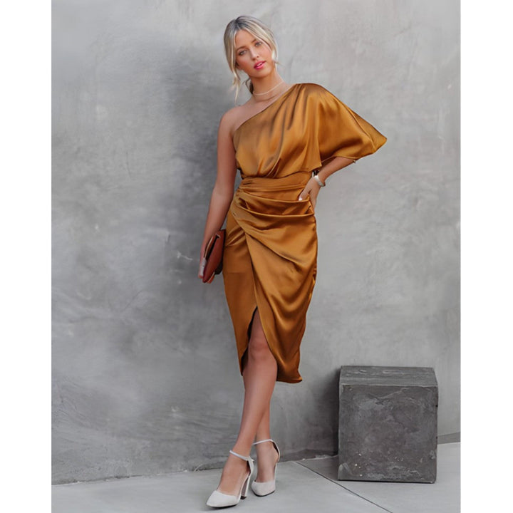 Andréanne | Robe pour Femme | Cocktail Asymétrique, Élégante & Festive