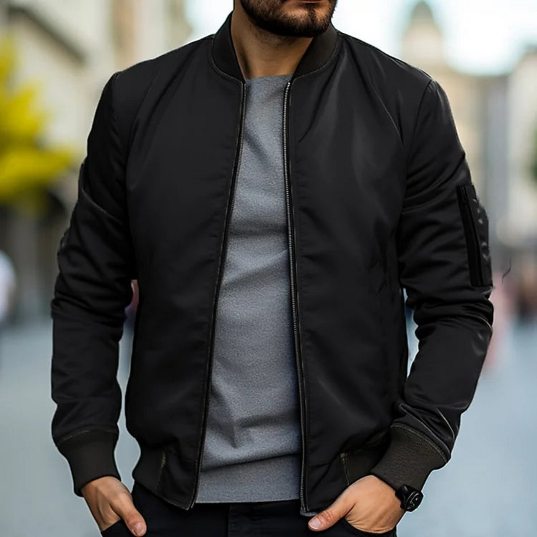 Thierry | Veste Homme Bomber | Style Urbain avec Col Montant