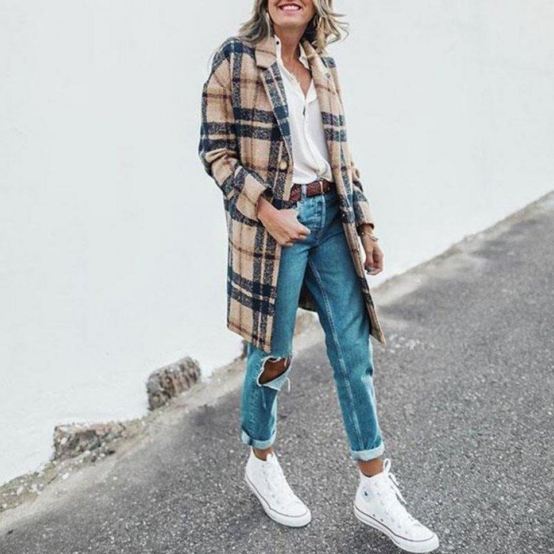 Thérina | Femme Manteau Long | Chaleur & Style Hivernal