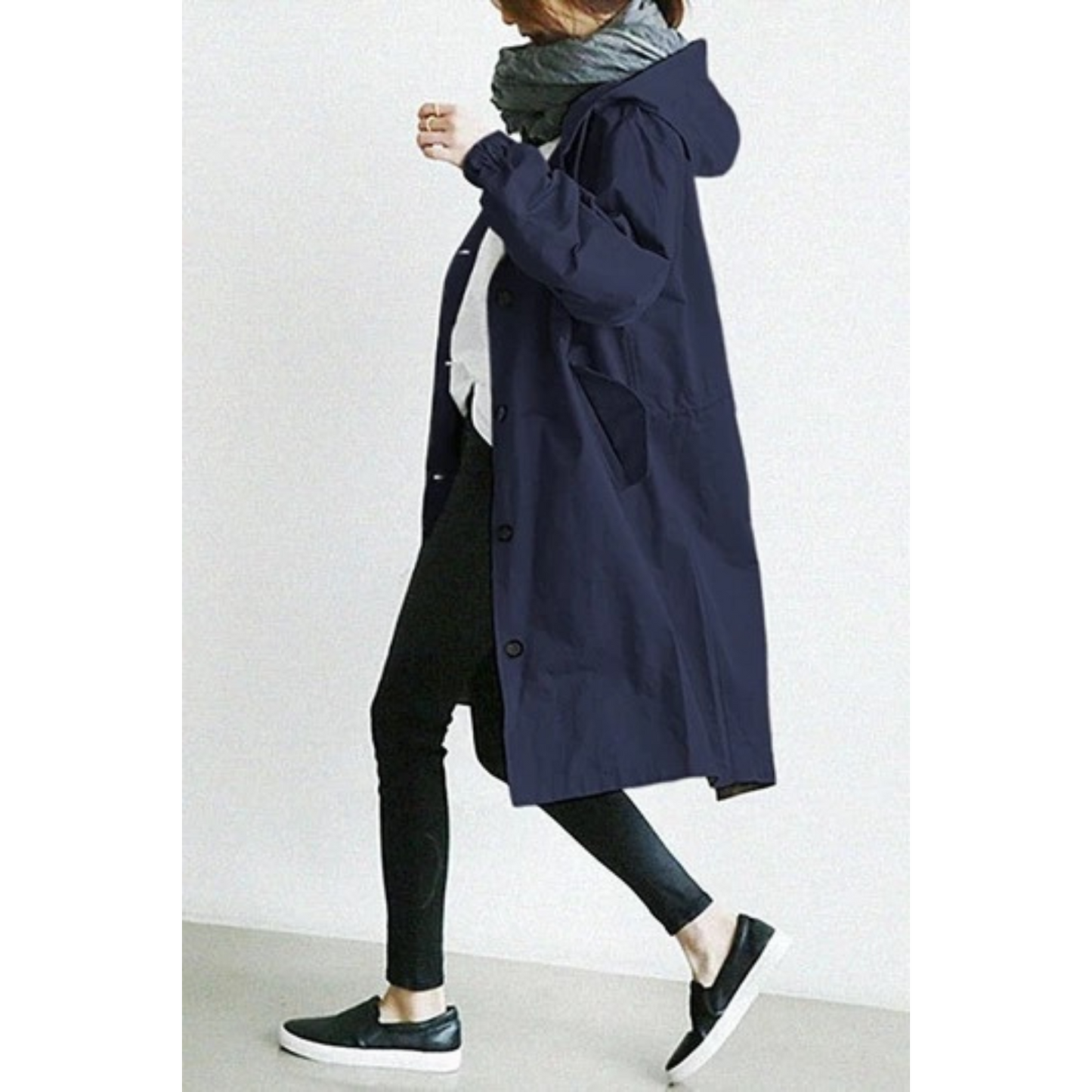 Elyna | Trench-coat femme coupe-vent et imperméable