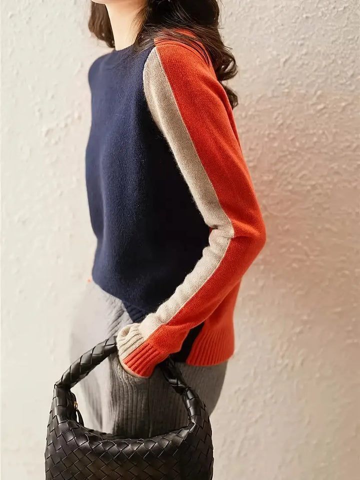 Émiliane | Tricot À Motif Colorblock