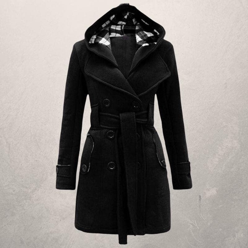 Fedrissa | Manteau Tendance Ceinture Capuche