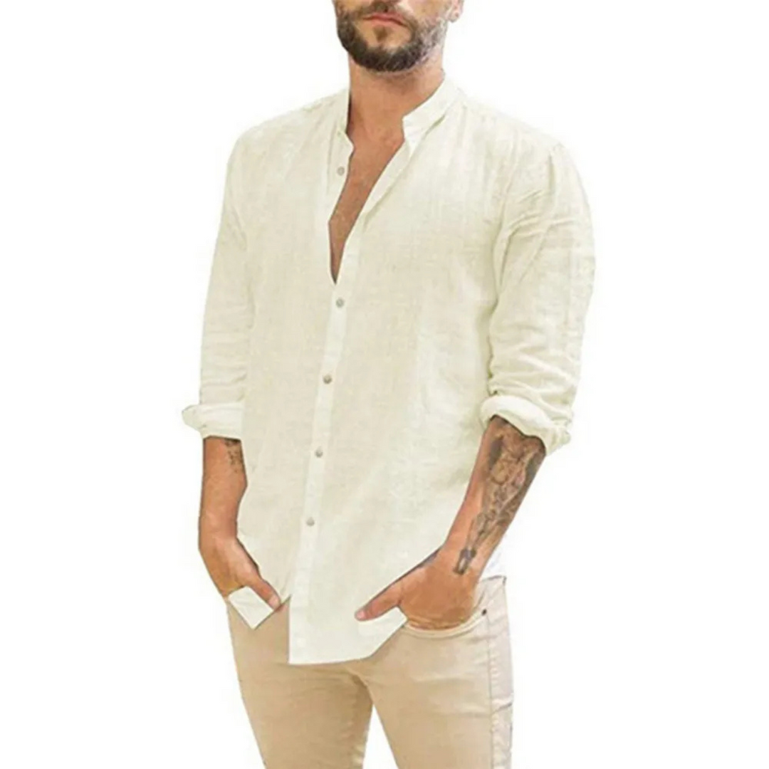 Hommes Chemise Lin | Idéale Journées Chaudes