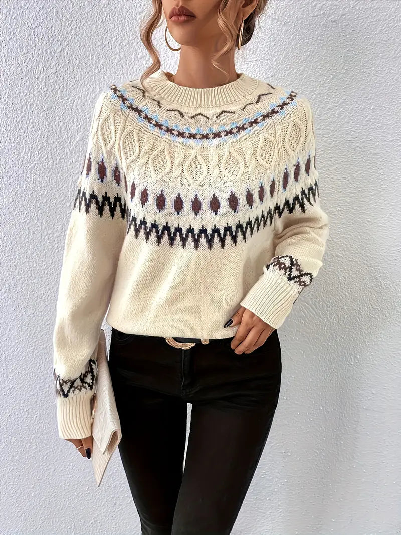 Christalin - Pull Fair Isle Douillet