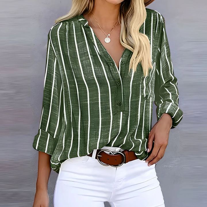 Femmes Blouse Rayée | Tendance