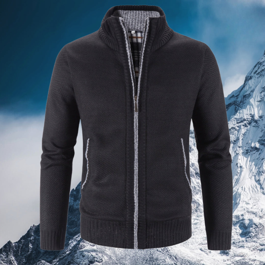 Gilet Rancé zippé pour homme, doublure chaude adaptée aux tenues hivernales polyvalentes.