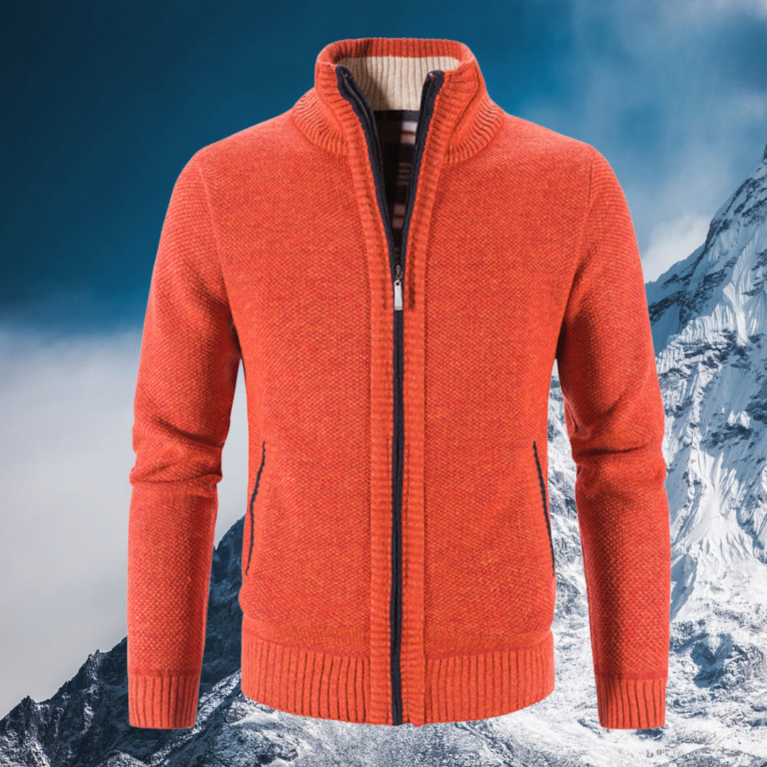 Gilet Rancé zippé pour homme, doublure chaude adaptée aux tenues hivernales polyvalentes.