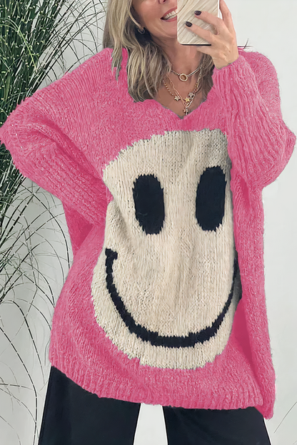 Isaline - Pull Smiley Oversize