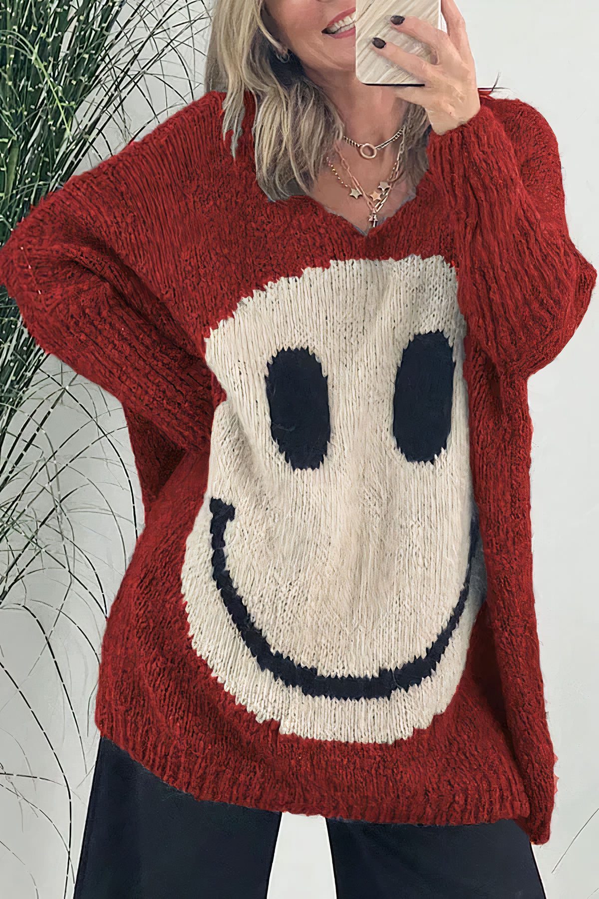 Isaline - Pull Smiley Oversize