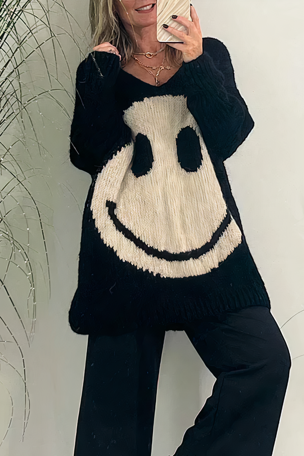 Isaline - Pull Smiley Oversize