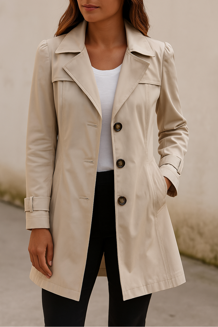 Trench classique Apolline pour femme, vue de face