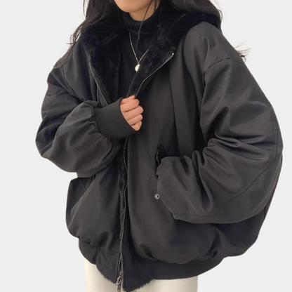 Olympe | Manteau d’hiver doublé avec capuche pour femmes