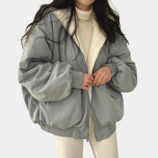 Olympe | Manteau d’hiver doublé avec capuche pour femmes