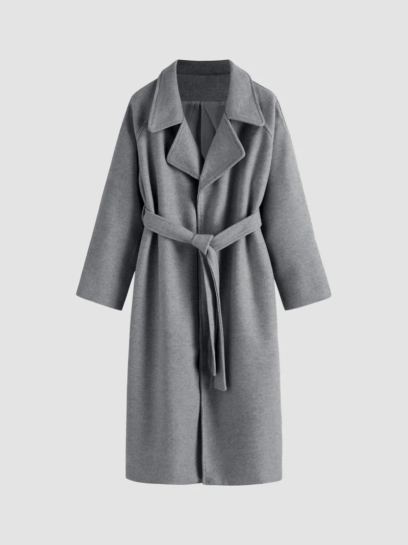 Manteau long Capucine pour femme, détail de la matière