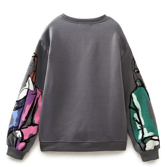 Noria - Sweatshirt Tendance Imprimé