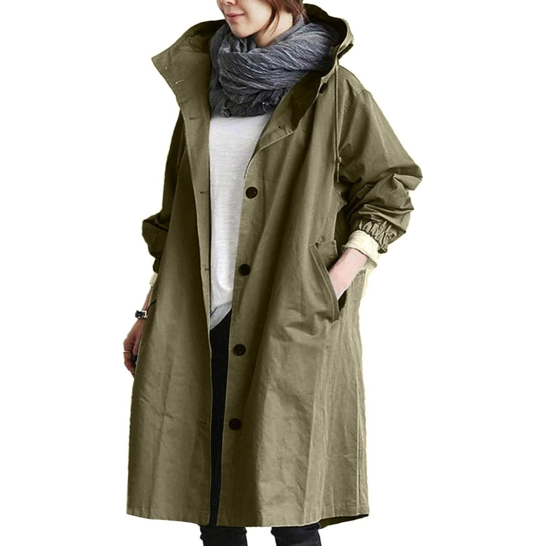 Elyna | Trench-coat femme coupe-vent et imperméable | Élégant