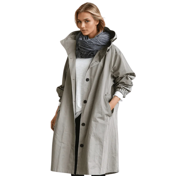 Elyna | Trench-coat femme coupe-vent et imperméable | Élégant
