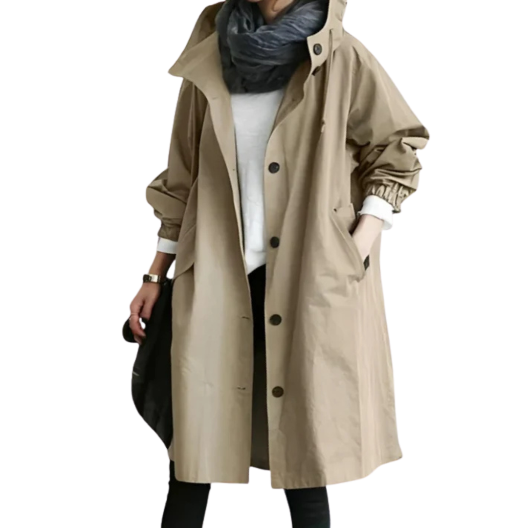 Elyna | Trench-coat femme coupe-vent et imperméable | Élégant