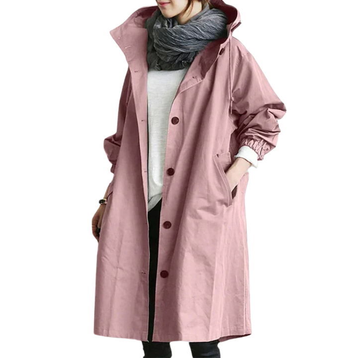 Elyna | Trench-coat femme coupe-vent et imperméable | Élégant