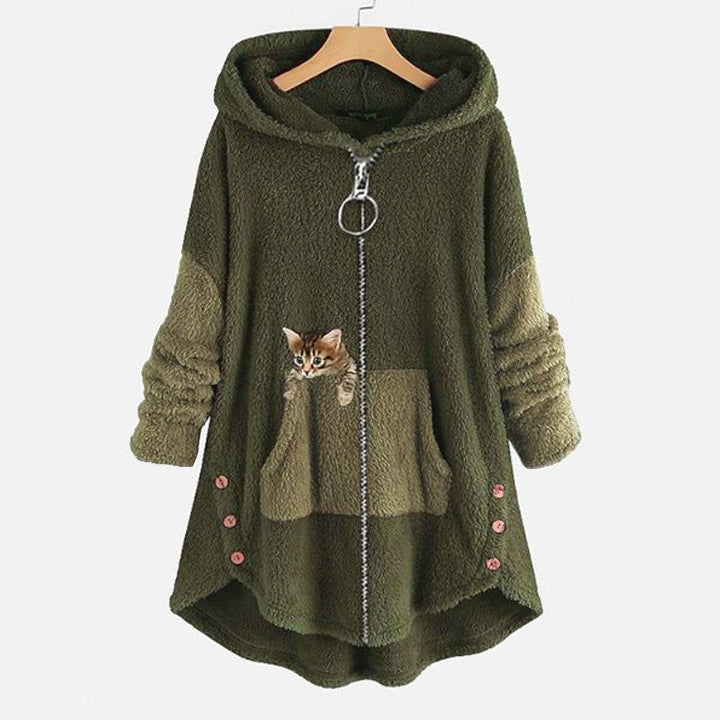 Blandina - Hoodie Peluche Tendance