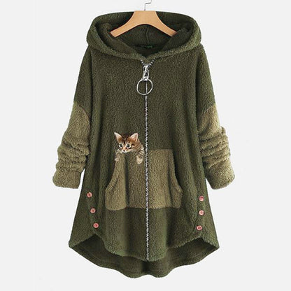 Blandina - Hoodie Peluche Tendance