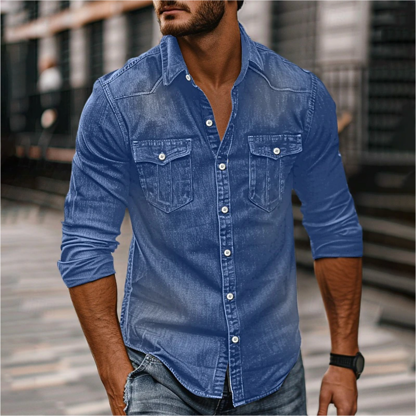 Hommes Chemise Décontractée | Manches Longues