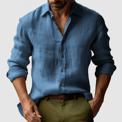 Hommes Chemise Vintage Décontractée | Manches Longues