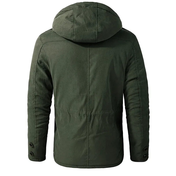 Parka Bonaventure isolante pour homme, protection imperméable et multi-poches adaptées aux conditions hivernales.
