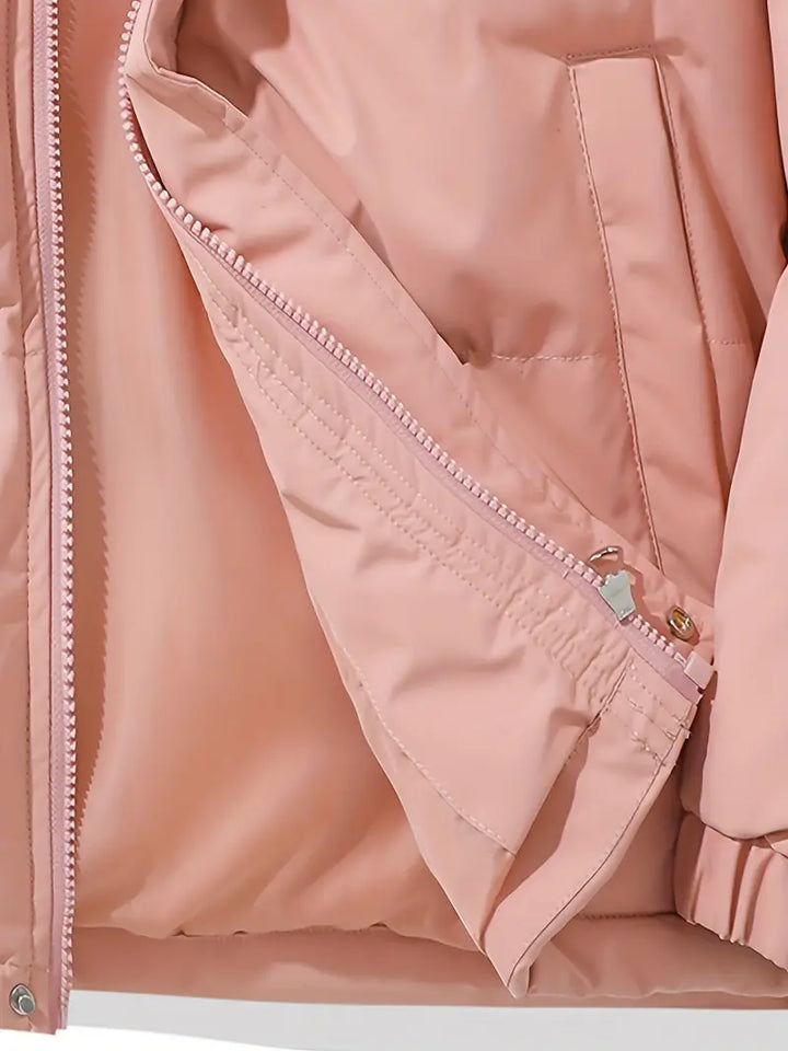 Parka d'hiver imperméable Marion pour femme, détail de la matière
