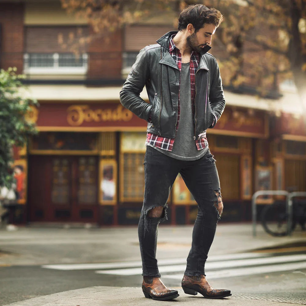 Fulberte | Bottes Western En Cuir
