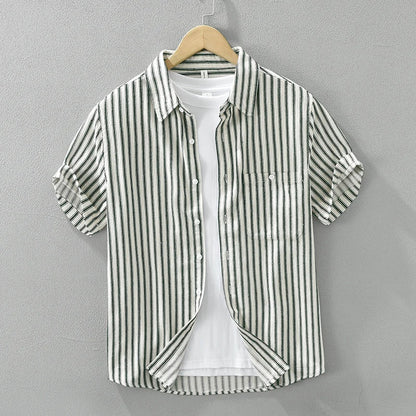 Dieter - Chemise Rayée Boutonnée Casual