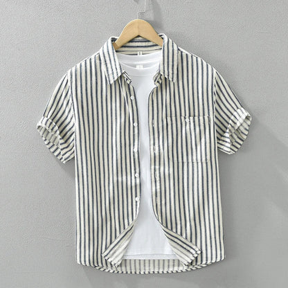 Dieter - Chemise Rayée Boutonnée Casual