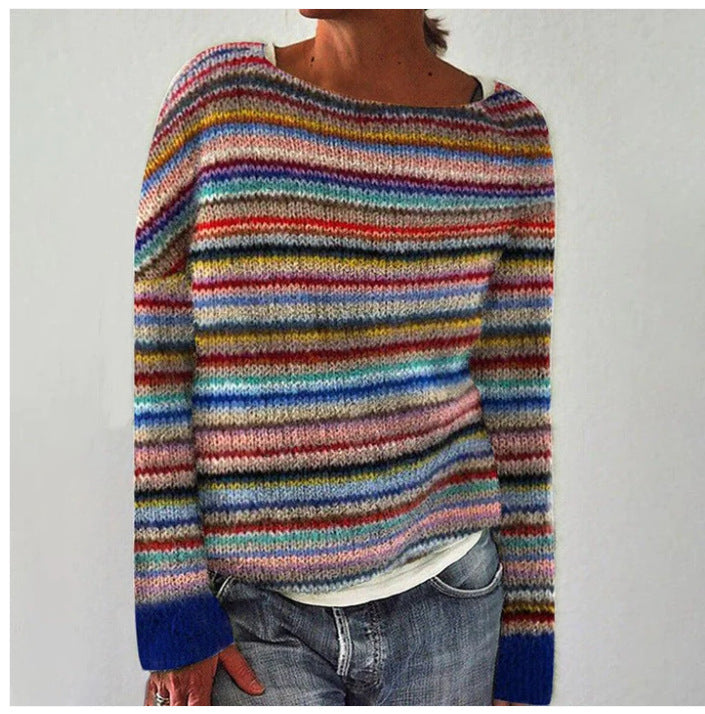 Pull Eloane à col roulé pour femme, maille douce et coupe confortable adaptée aux journées d'automne.