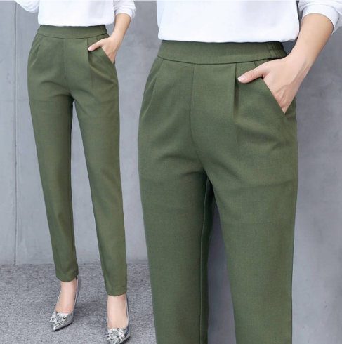 Dalia - Pantalon Ajusté Taille Haute