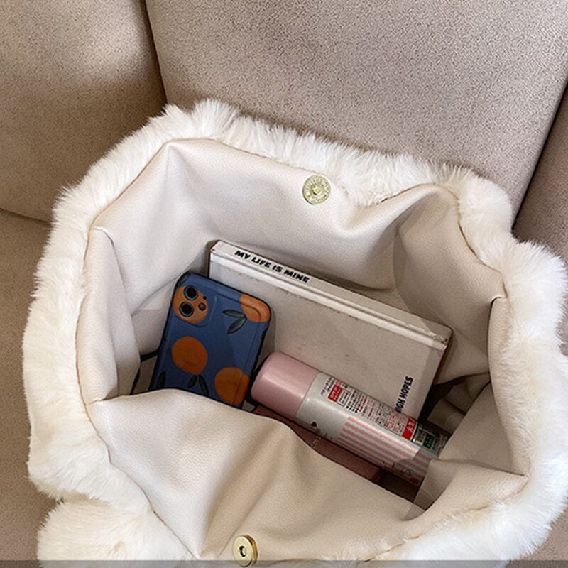 Crystel | Sac Bandoulière Fausse Fourrure