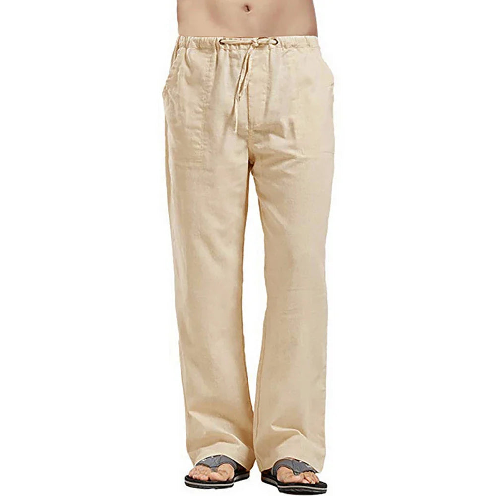 Guido - Pantalon Lin Ample Homme