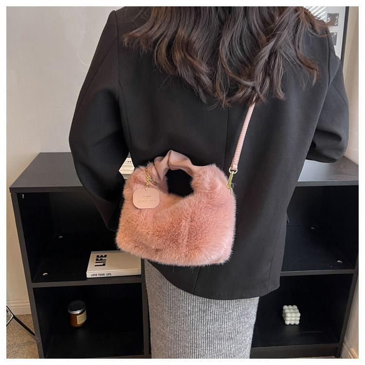 Chantele - Élégant Sac Peluche Femme