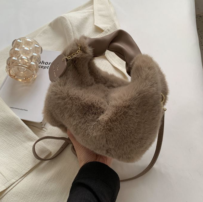 Chantele - Élégant Sac Peluche Femme