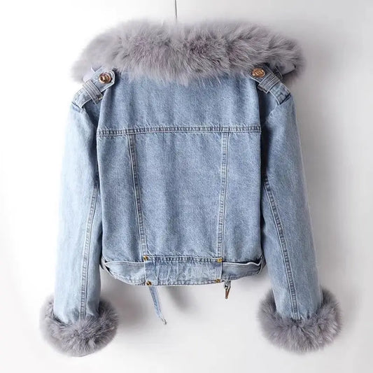 Chilli - Veste Denim Doublée Femme