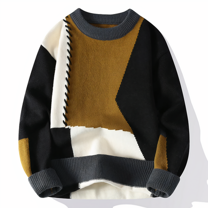 Dario - Tricot Patchwork Unique Homme