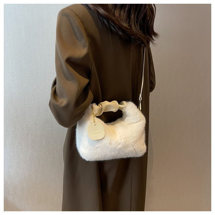 Chantele - Élégant Sac Peluche Femme