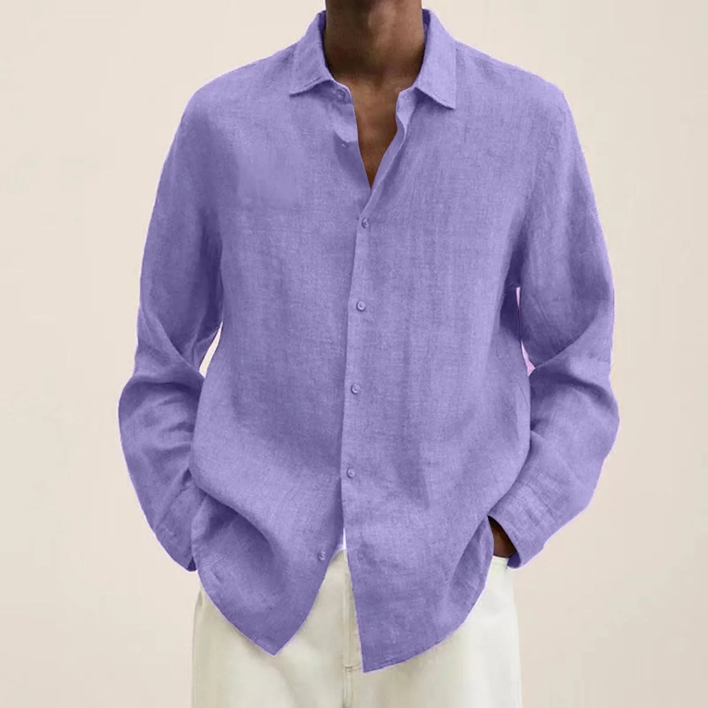 Giulo - Blouse Homme Décontractée Coton