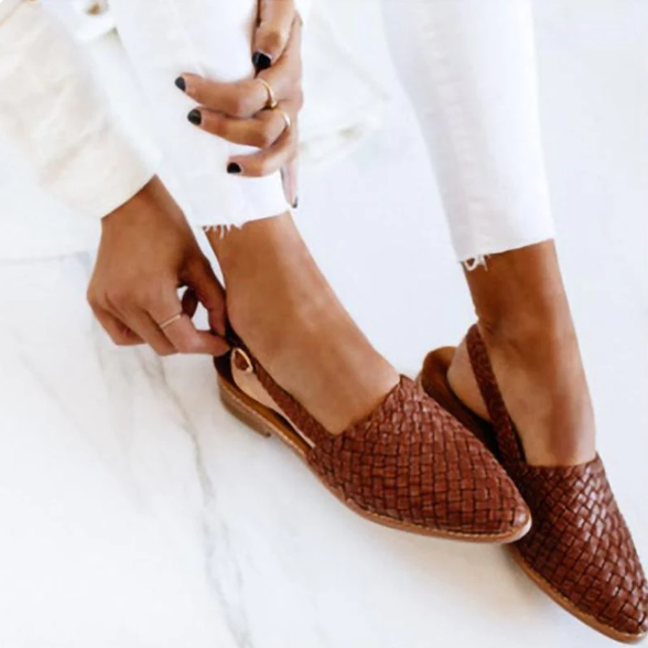 Emma | Sandales pour Femme | À Bout Pointu, Texture Tissée & Élégantes