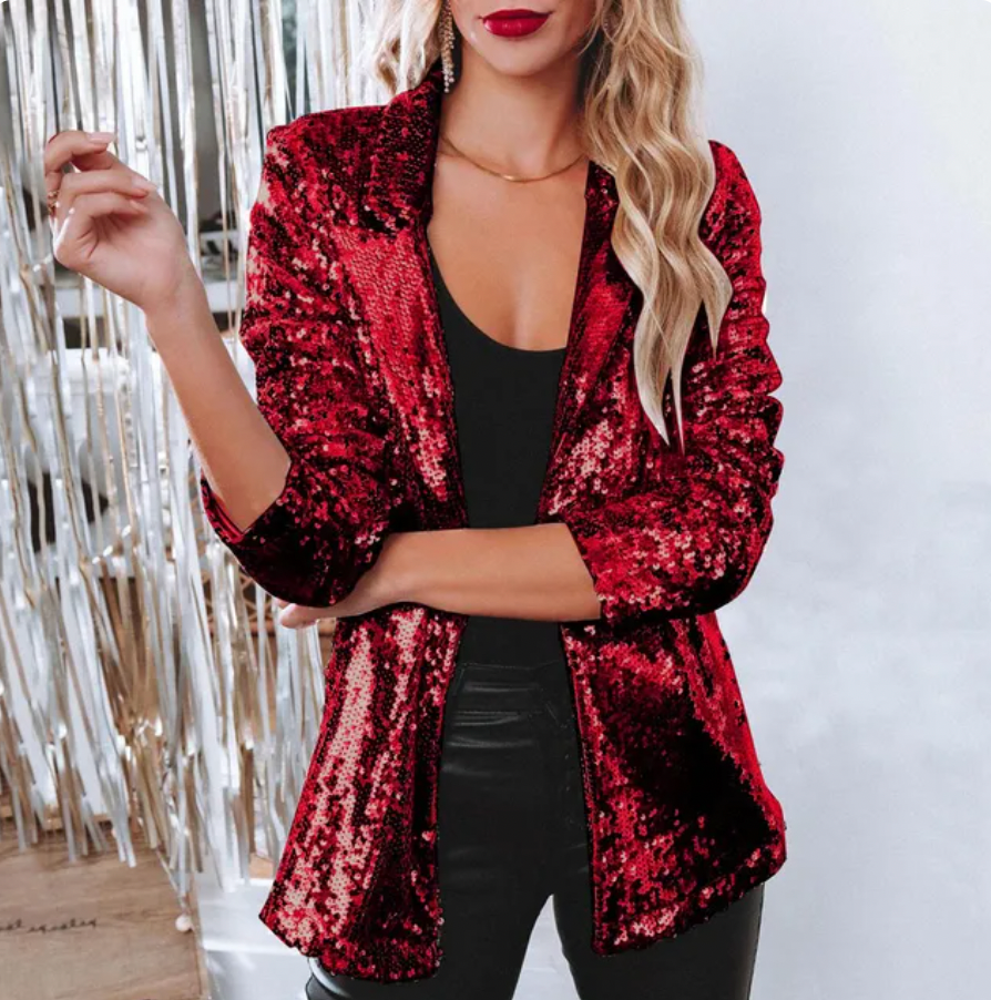 Étolie | Blazer Glamour Avec Paillettes