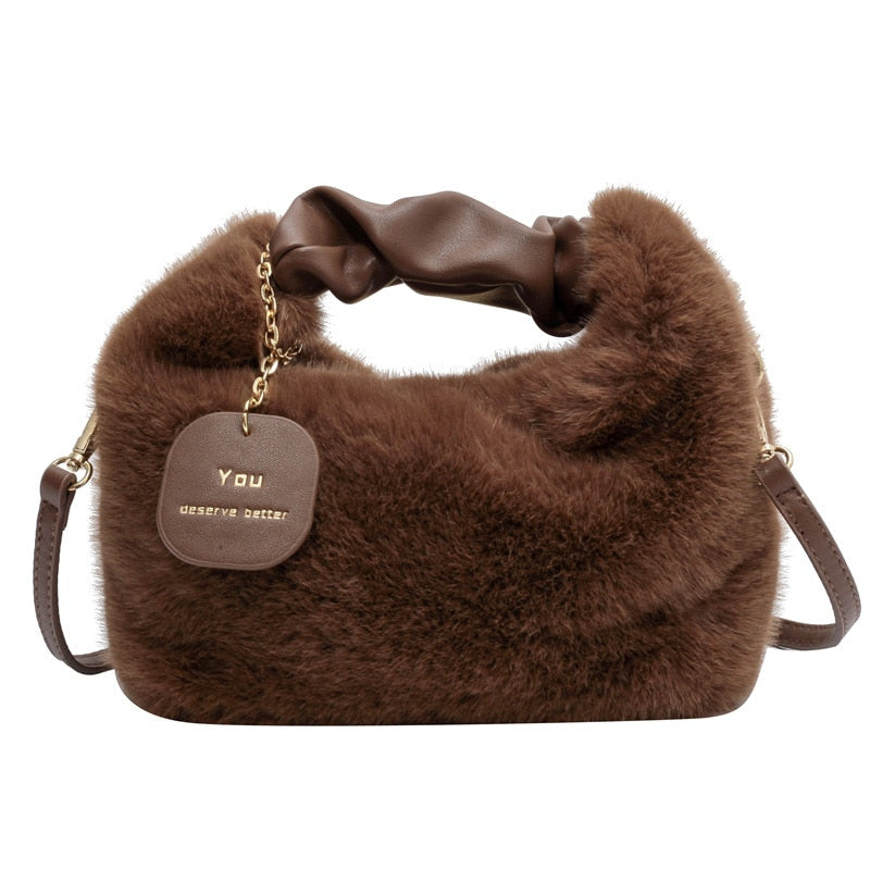 Chantele - Élégant Sac Peluche Femme