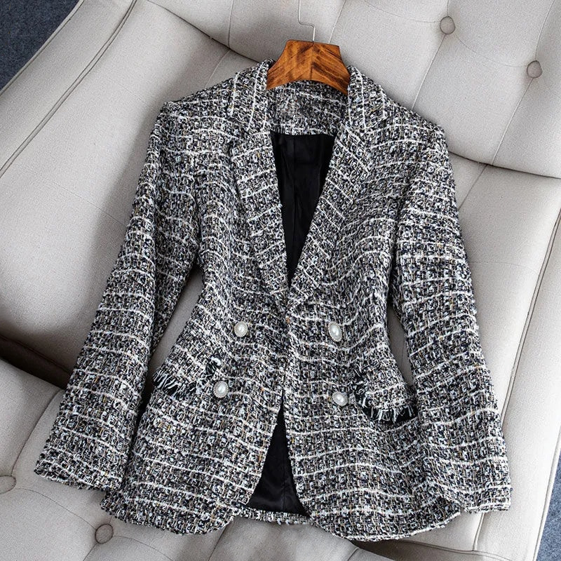 Bouchera | Blazer En Tweed Élégant
