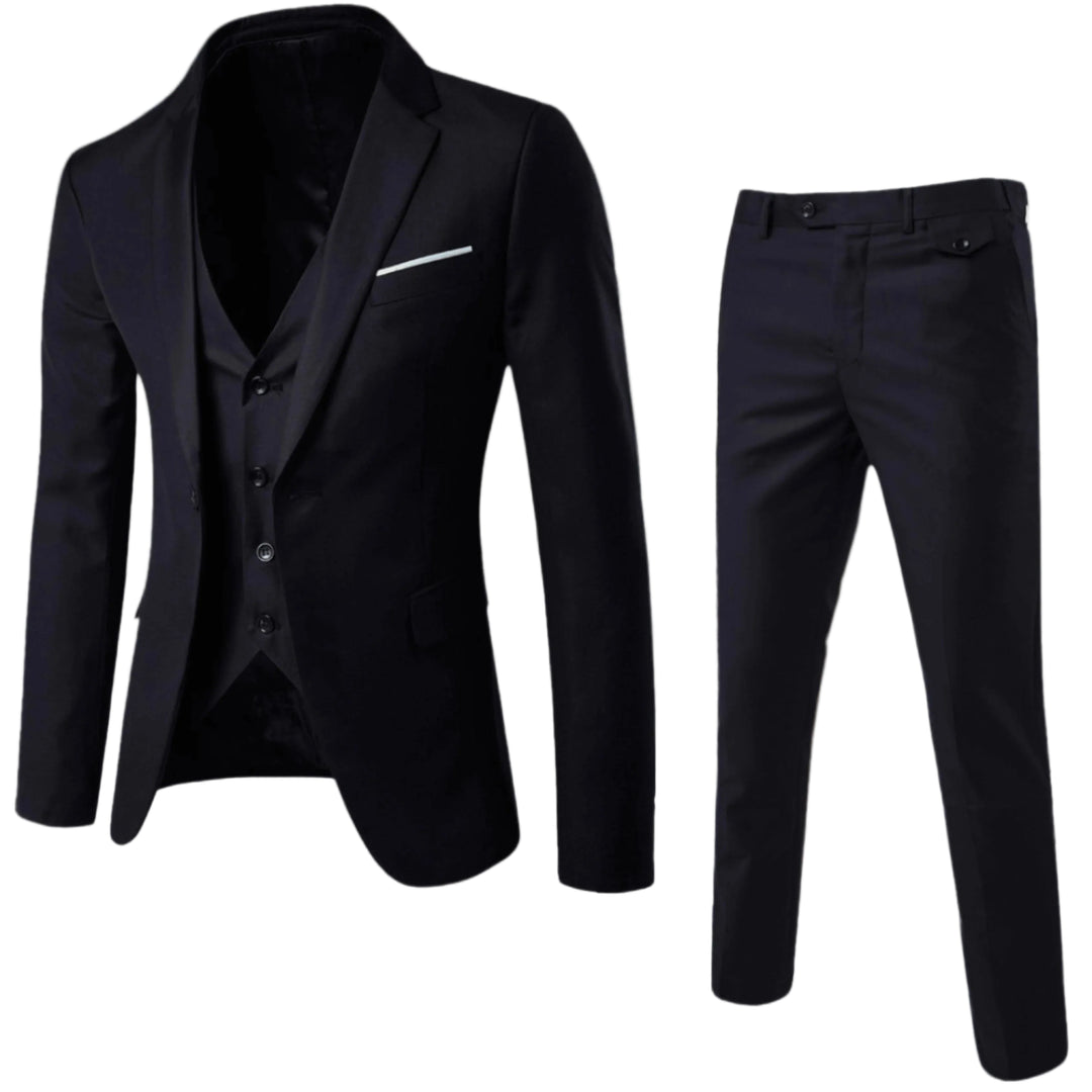Costume Thaddeus chic pour homme, coupe moderne et finitions soignées adaptées aux mariages et cérémonies.