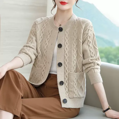 Aelwine - Cardigan Boutonné Pour Femmes