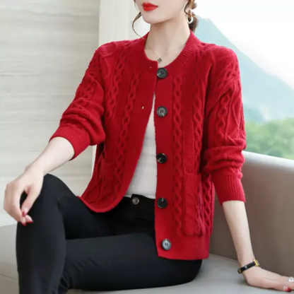 Aelwine - Cardigan Boutonné Pour Femmes