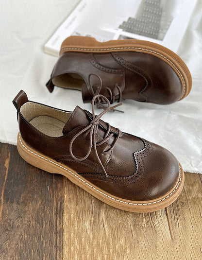Julia | Derbies élégantes à bout carré et coupe large pour femmes